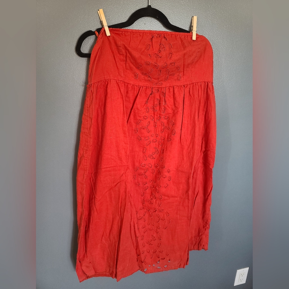 Old Navy, VINTAGE, dark orange sleeveless dress